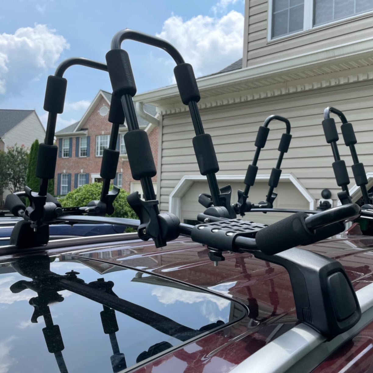 Folding Kayak Rack 4 PCS/Set | Car Kayak Roof Racks Kayak on Rack J Bars