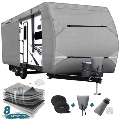 Camper Covers | Travel Trailer RV Covers 8 Layers Winter Waterproof