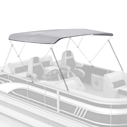 Boat Bimini Top | 3 Bow Pontoon Bimini Boat Tops Replacement Canvas Cover Gray