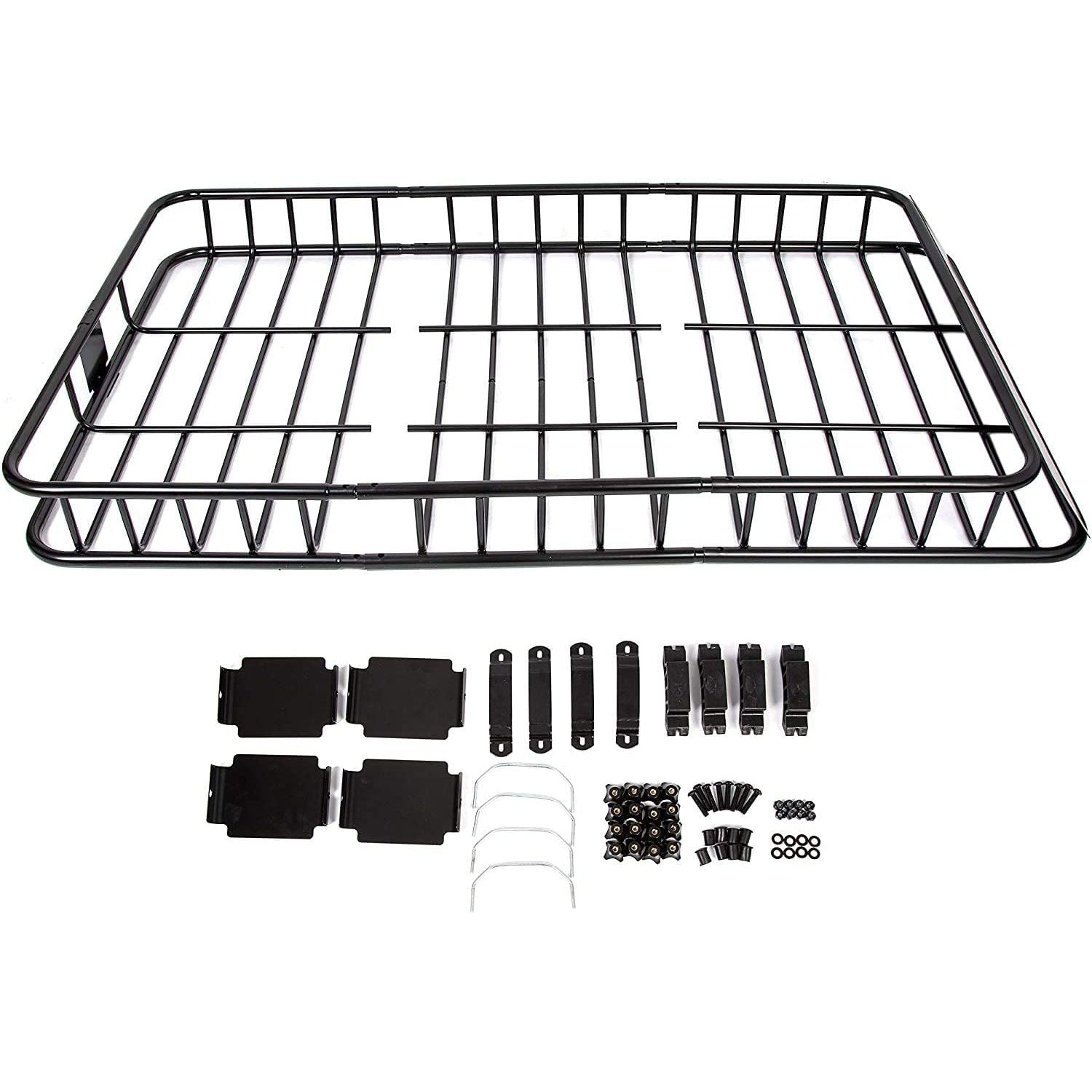 Universal Cargo Roof Rack Steel Basket 250 lb Capacity